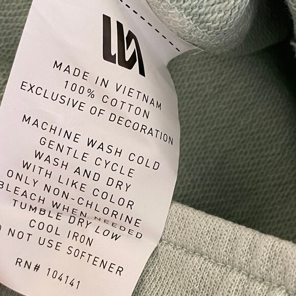 VRST Washed Twill Terry Mint Green Drawstring Simple Shorts Men's Size 2XL NWT - Picture 6 of 9